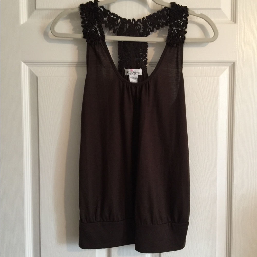 Self Esteem racerback tank top